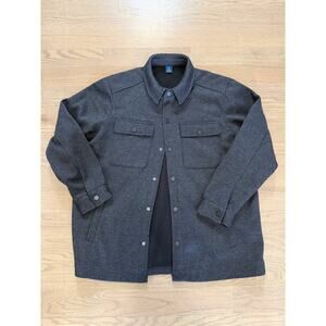 George’s Knit Fleece Smokey Black Shirt Jacket for Men Size XL